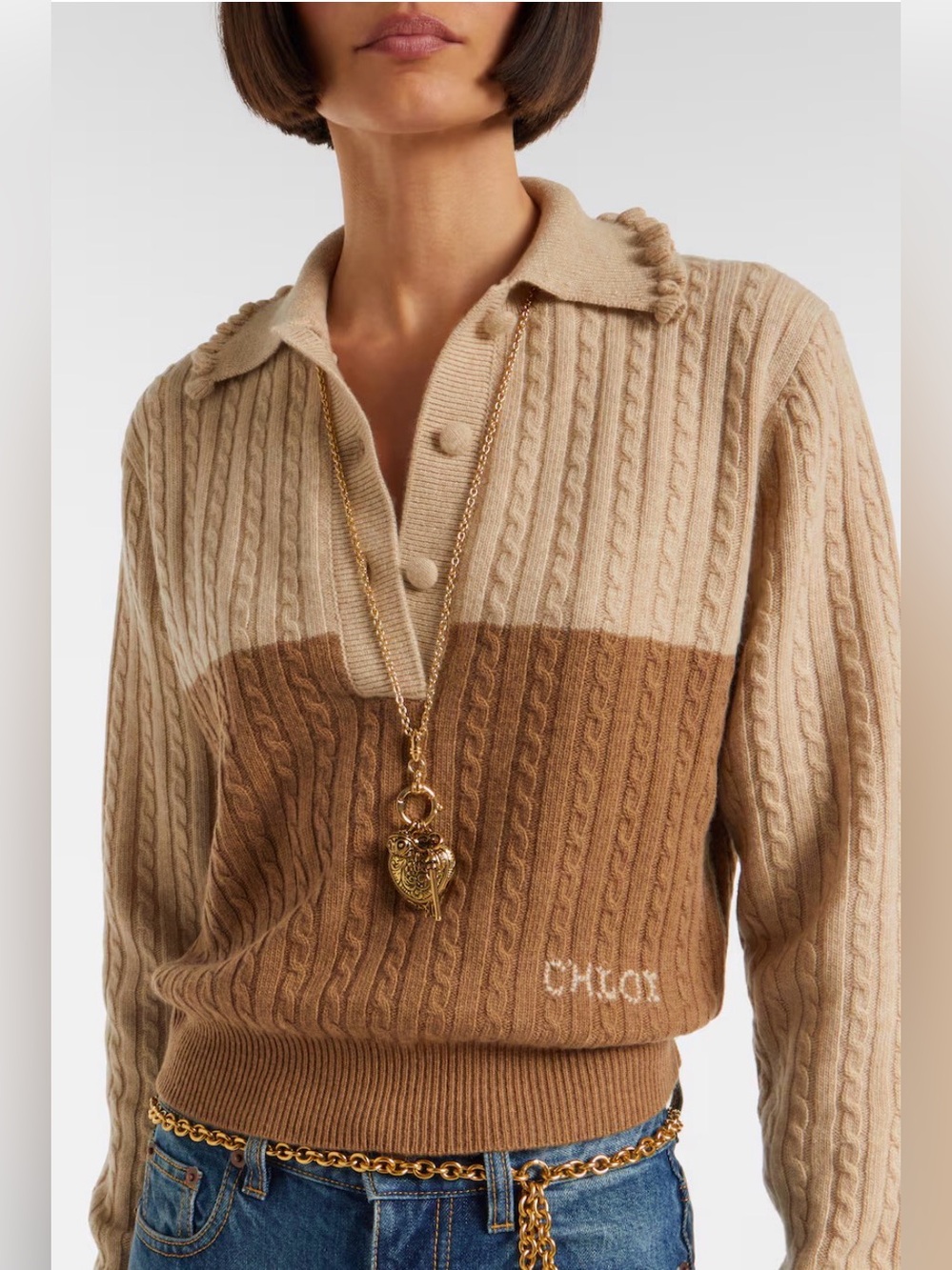 Chloé Château Treasures Victorian Charms “Vintage” Gold Pendant Necklace - NWT - Picture 6 of 7